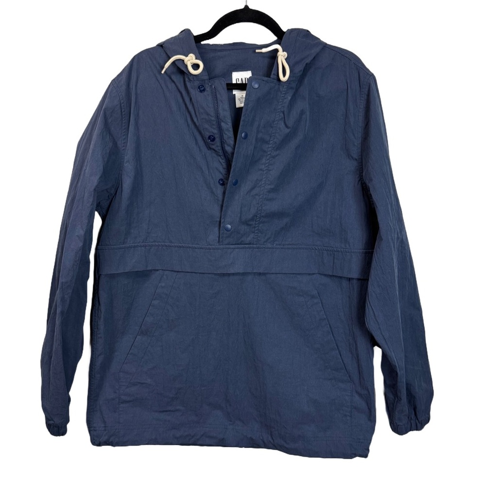 Vintage Gap Navy Blue Pullover Anorak Jacket sz MT